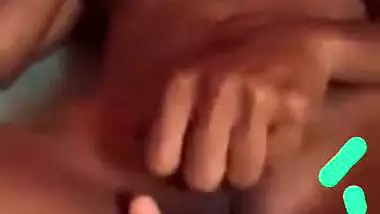 Lover fingering GF pussy before fucking in FSI xxx