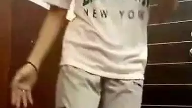 Horny maal stripping to nude show viral video call