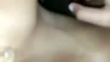 Village girlfriend tight pussy fucking in FSI sex