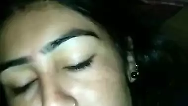 Lonely Bhabhi gives a desi blowjob to her Devar