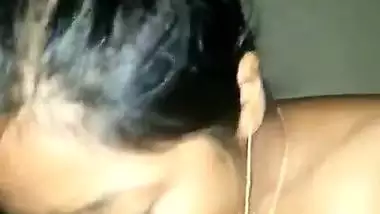 Honeymoon cock sucking video of local desi couple