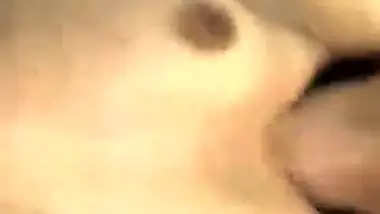 Naked girl in hotel room fucked by lover with condom