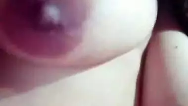 Desi Muslim unsatisfied wife showing big and long boobs