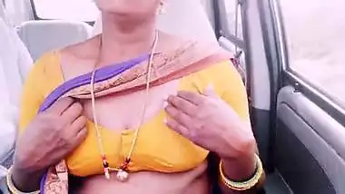 Indian maid car sex Telugu dirty talks.