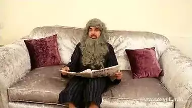 Young teen daughter blackmailed, molested, fingered and to suck grand dad's cock POV Indian