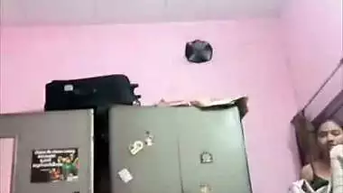 Sister changing dress caught on camera by brother