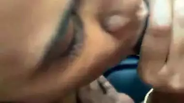 Black dick sucking horny topless girl with boobs show