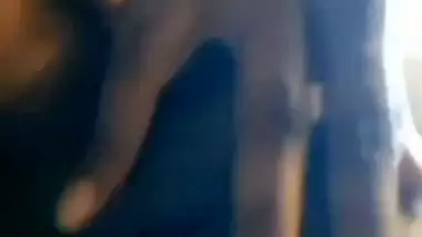 Indian wife shaved pussy rubbing in nude video making