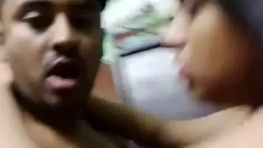 Kinky guy chews big milky boobs in Indian sex video