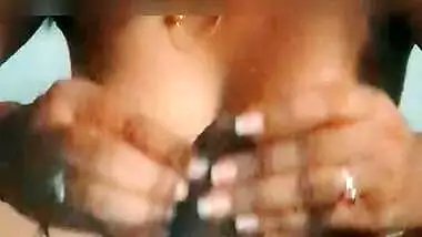 My girlfriend doing hand job and sex with me while talking with their parents