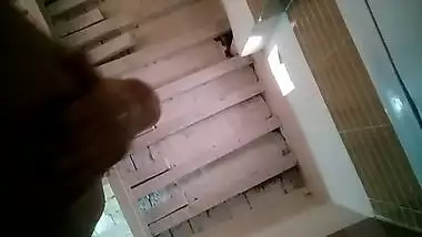 Shameless desi girl spreading ass in bath