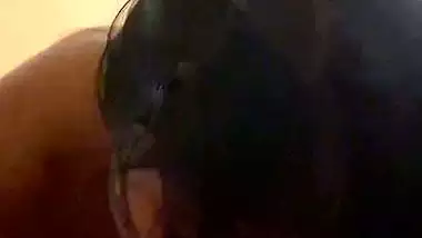 A girl with wet hair sucks her BF’s dick in gf bf sex