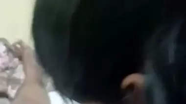 Chubby girl tasting dick with flavoured condom