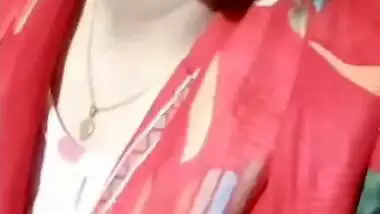 Cute Bangla girlfriend video call boobs show to lover