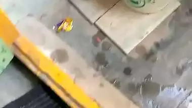 Telugu mom naked in bathroom caught by son viral MMS