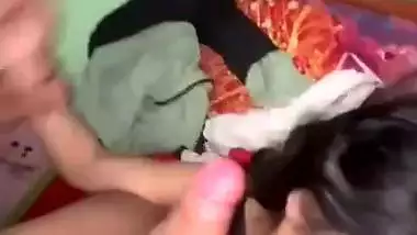 Huge cock sucking huge boobs Indian submissive girl