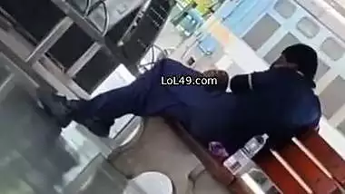 Randi in railway station sucking dick caught by voyeur