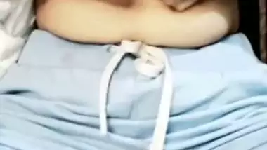 Gorgeous college girl naked big boobs show on video call