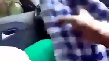 Tamil Wife Showing Big Boobs Car