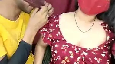Young boy drinking breast milk with aunty boob sucking