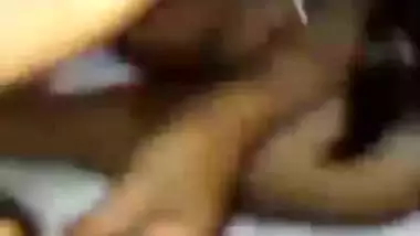 Horny girl naked sucking dick of lover in hotel room